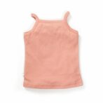 Girls Embroidered Printed 100% Organic Cotton Camisole and polka doted Skirt Set-Orange/yellow - Image 6