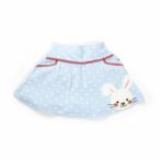 Girls Embroidered Printed 100% Organic Cotton Camisole and polka doted Skirt Set-Pink/blue - Image 6