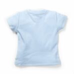 Boys Graphic Printed 100%Organic Cotton T-Shirt and Denim Shorts Set with diano print-Blue - Image 5