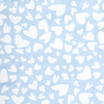 Girls Graphic Printed 100%Organic Cotton Jacket styles dress with heart print- Blue - Image 2