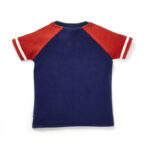 Boys Embroidered 100% Organic Cotton T-shirt with Text print - Navy - Image 3