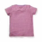Girls Printed 100%Organic Cotton Unicorn Deer Graphics Round Neck Tee pack of 2-Purple and Light Pink - Image 7