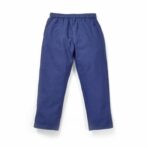 Boys Printed 100% Organic Cotton Ethnic Lotus graphics Collar Kurta and Pajama Set-Navy Blue - Image 5