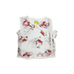 Unisex Cat Printed 100%Organic Cotton Newborn Essentials Zabla (????) Set Pack of 3-White - Image 2