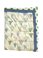 Unisex Kids Organic Cotton Winter Quilts with festive Xmas  Christmas tree print - Image 2