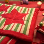 Unisex Kids Organic Cotton Winter Quilts with festive Xmas  Star  patch work