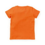 Kids Boys Printed 100%Organic Cotton T- shirt - Orange and Yellow - Image 4