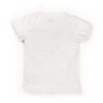 Unisex Baby Printed 100% Organic Cotton T-Shirt - White and Pink - Image 3
