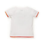 Kids Boys Printed 100%Organic Cotton T- Shirt - White and Blue - Image 3