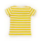 Unisex Baby Printed and Stripes 100% Organic - Yellow and White - Image 3