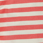 Kids Girls Stripes 100%Organic Cotton Leggings - Pink and White - Image 3