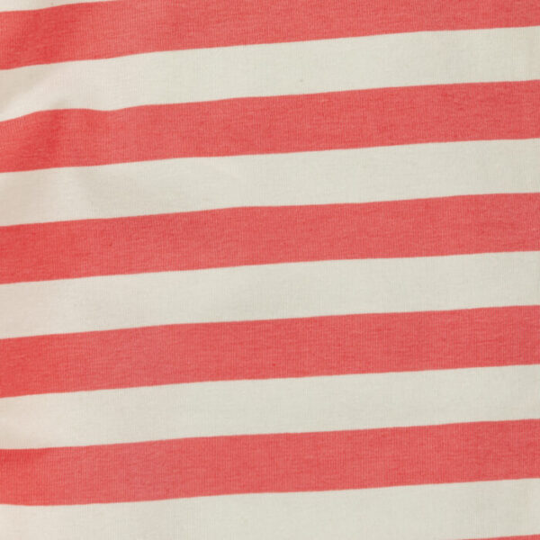 Kids Girls Stripes 100%Organic Cotton Leggings - Pink and White - Image 3