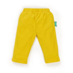 Unisex Baby Printed 100% Organic Cotton Shark Pants - Lemon Yellow - Image 3