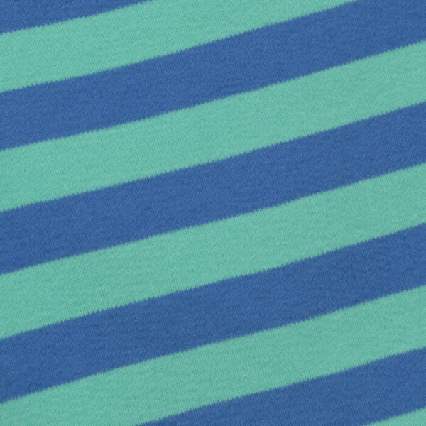 Kids Boys Stripes 100% Organic Cotton Shorts - Cerulean Blue - Image 4