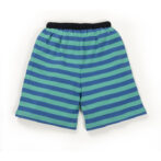 Kids Boys Stripes 100% Organic Cotton Shorts - Cerulean Blue - Image 3