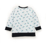 Kids Boystriped and Printed100% Organic Cotton Top and Jeans - Baby Blue and Denim - Image 4