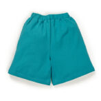 Kids Girls Graphic Printed 100%Organic Cotton Shorts - Blue and Pink - Image 4