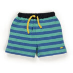 Unisex Baby Stripes 100%Organic cotton Sea Life Shorts - Dark Blue - Image 2