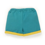 Baby Boys Printed 100%Organic Cotton Tee with Shorts Set - Yellow and Blue - Image 4
