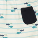 Girls 100% Organic Cotton Columbia Bodysuit - Blue and White - Image 4