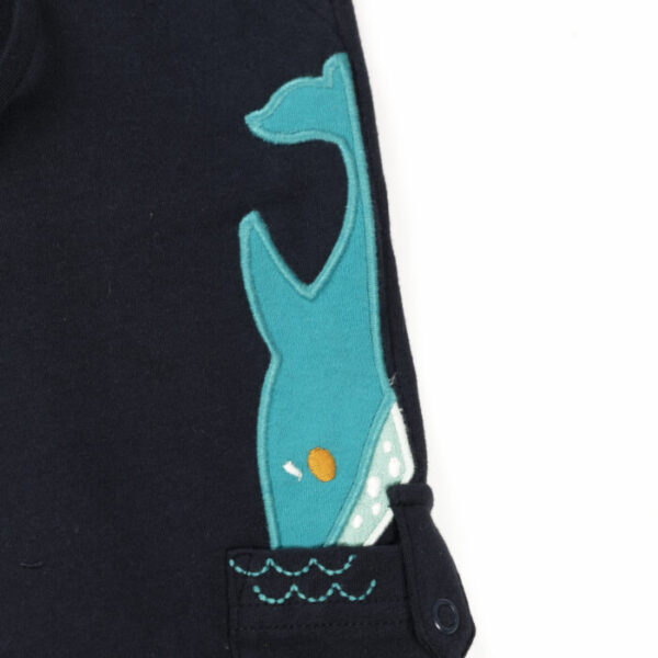 Kids Boys Graphic Printed PRANAVA 100% Organic Cotton Pants - Turquoise Blue - Image 5