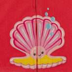 Kids Girls Stripes and Printed 100%Organic Cotton Jacket - Pink and White - Image 4