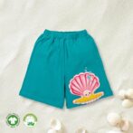 Blue and Pink Oyster Printed Shorts