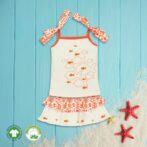 trendy summer skirt and top for girls halter neck