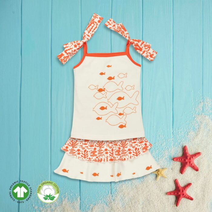 _FIRST CRY FINAL_ trendy summer skirt and top for girls halter neck