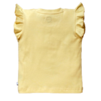 Girls Frilled Sleeve Embroidery Top & Gathered Skirt Set - Yellow - Image 3