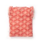Baby Girls Batik Printed 100% Organic Cotton Jhabla and Shorts Set - Maroon - Image 3