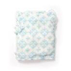 Baby Girls Kolam Printed 100% Organic Cotton Jhabla and Shorts Set - White - Image 3
