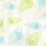 Unisex Baby Peacock Feather Printed 100% Organic Cotton Jhabla and Shorts Set - White - Image 6