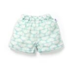 Unisex Baby Lotus Printed 100% Organic Cotton Jhabla and Shorts Set - Sky Blue - Image 5