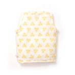 Unisex Baby Triangle Printed 100% Organic Cotton Jhabla and Shorts Set - White - Image 3