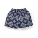 Unisex Baby Kolam Printed 100% Organic Cotton Jhabla and Shorts Set - Navy - Image 5