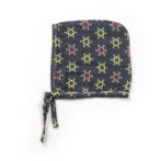 Unisex Baby Geometric Printed 100% Organic Cotton Jhabla, Langot and Cap Set - Navy and White - Image 5