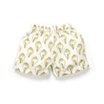 Unisex Baby Shankh Printed 100% Organic Cotton Jhabla and Shorts Set - White - Image 5