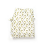 Unisex Baby Shankh Printed 100% Organic Cotton Jhabla Langot and Cap Set - White - Image 3