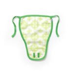Unisex Baby Kolam Printed 100% Organic Cotton Jhabla, Langot and Cap Set - White - Image 5