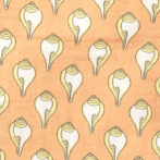 Unisex Baby Shankh Printed 100% Organic Cotton Jhabla and Langot Set - Orange and White - Image 4