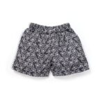 Unisex Baby Kolam Printed 100% Organic Cotton Jhabla and Shorts Set - Navy - Image 5