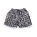 Unisex Baby Kolam Printed 100% Organic Cotton Jhabla and Shorts Set - Navy - Image 6