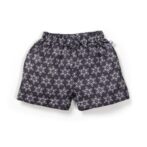 Unisex Baby Star Printed 100% Organic Cotton Jhabla and Shorts Set - Navy - Image 6