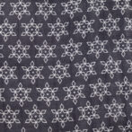 Unisex Baby Star Printed 100% Organic Cotton Jhabla and Langot Set - Navy and White - Image 4