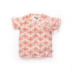 Unisex Baby Batik Printed 100% Organic Cotton Jhabla and Langot Set - White - Image 2