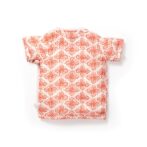 Unisex Baby Kolam Printed 100% Organic Cotton Jhabla and Shorts Set - White - Image 3