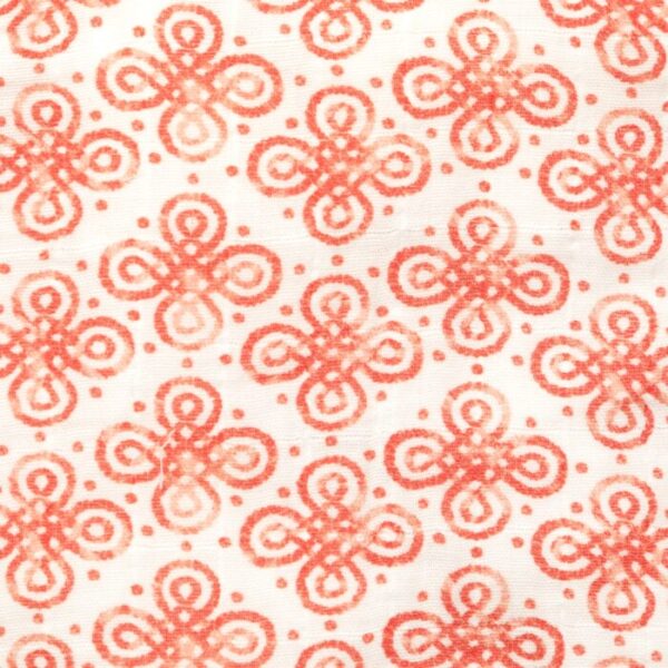 Unisex Baby Kolam Printed 100% Organic Cotton Jhabla and Shorts Set - White - Image 4