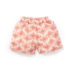 Unisex Baby Kolam Printed 100% Organic Cotton Jhabla and Shorts Set - White - Image 5