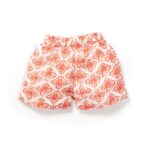 Unisex Baby Kolam Printed 100% Organic Cotton Jhabla and Shorts Set - White - Image 6